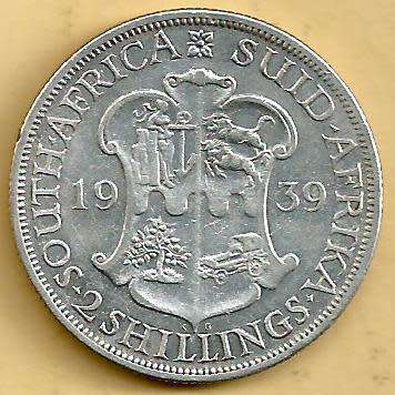 Rare 1939 - Two Shillings /  2/- . - VF condition as per scan.