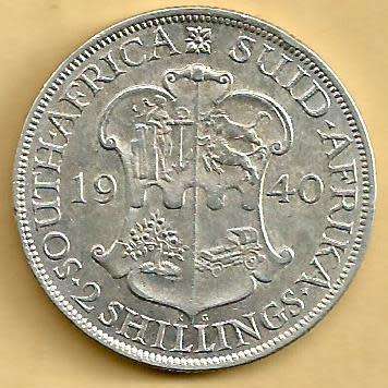 1940 - Two Shillings /  2/- . - EF details as per scan.