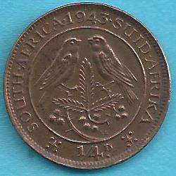 1943 - Quarter Penny / Farthing - as per scan.