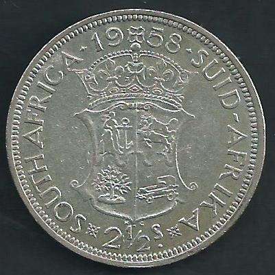 1958 - Two and a Half Shillings / Half Crown - as per scan.
