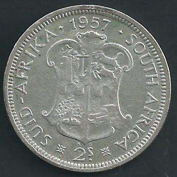 1957 - Two Shillings /  2/-  - as per scan.