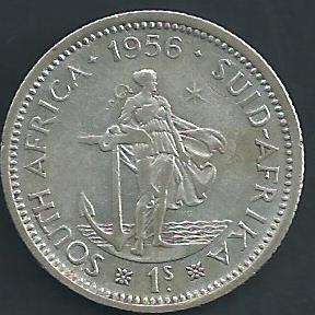 1956 - Shilling /  1/-  - as per scan