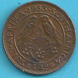1953 - Quarter Penny / Farthing - as per scan.