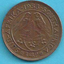1953 - Quarter Penny / Farthing - as per scan.