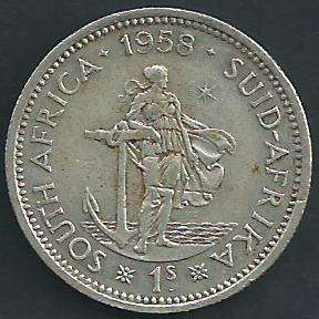 1958 - Shilling /  1/-  - as per scan.