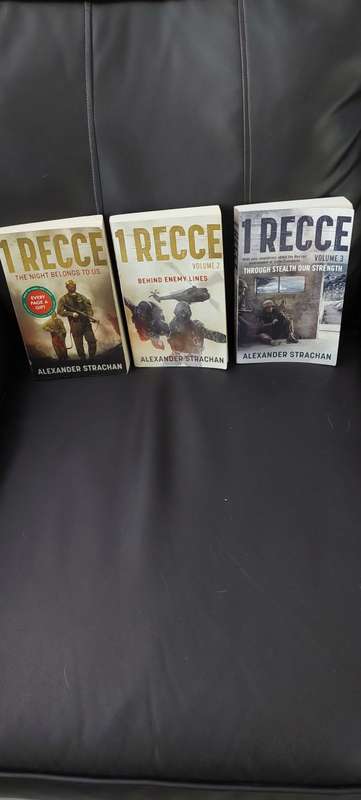 Trilogy of 1 Recce Books authored by Alexander Strachan