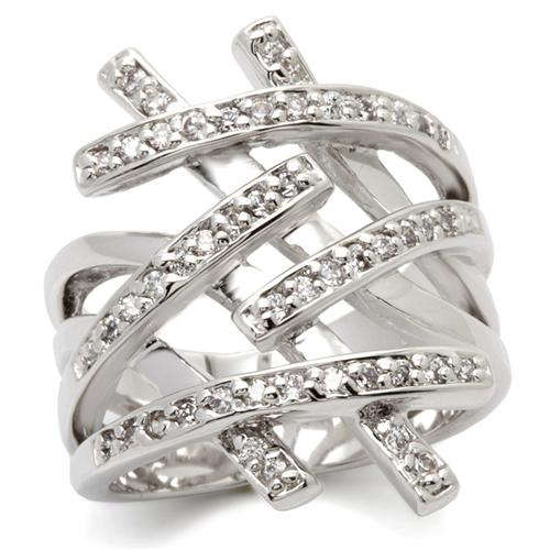 GORGEOUS SHIMMERING SIMULATED DIAMOND LADIES RING