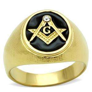 YELLOW GOLD PLATED SIMULATED DIAMOND RING