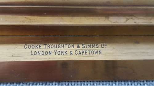 AN ORIGINAL COOKE TROUGHTON & SIMMS LTD NAUTICAL ROLLING PARALLEL RULER CIRCA 1922 - 1938