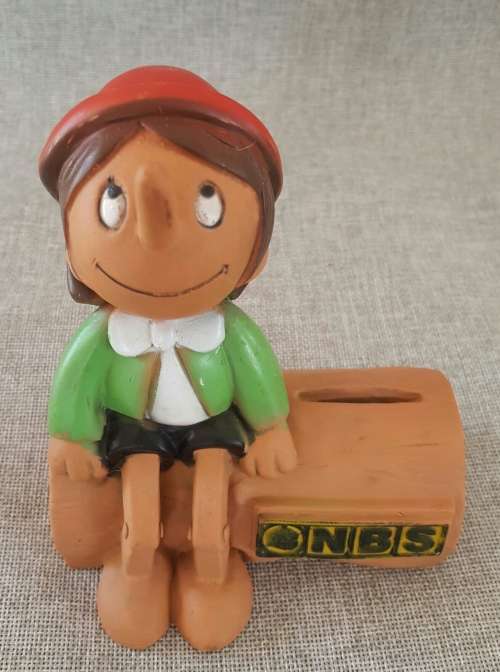 NBS PINOCCHIO MONEY BOX by PRIMA TOYS from the 1979 Apollo Film