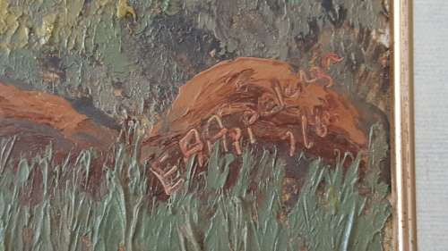Original Oil  Landscape by E A Appelgryn (SA)