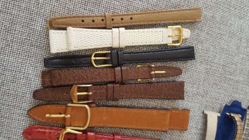 Job Lot of 31 Vintage Leather and Other Watch Straps all in Mint Condition