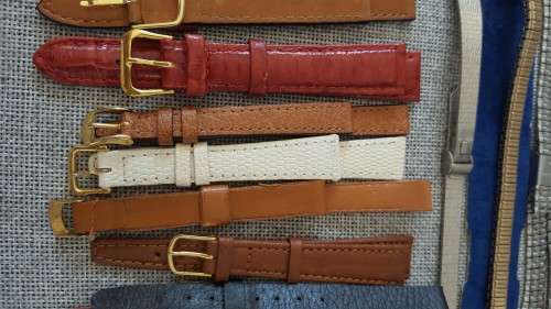 Job Lot of 31 Vintage Leather and Other Watch Straps all in Mint Condition