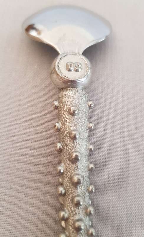 DIANE CARMICHAEL PEWTER STUDDED SUGAR SPOON
