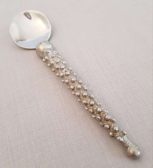 DIANE CARMICHAEL PEWTER STUDDED SUGAR SPOON