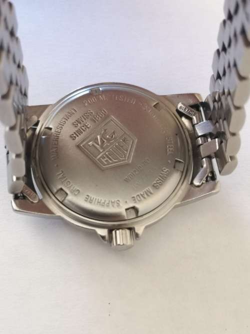 Vintage TAG Heuer 1500 Professional Diver Stainless Steel Black Dial Watch - WD1210-D0