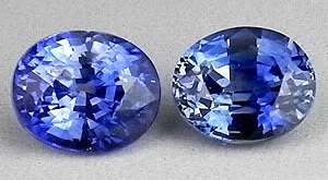 MATCHING PAIR AAA+ TOP ADAMANTINE  KASHMIR BLUE CEYLON SAPPHIRES! 6.180CTS