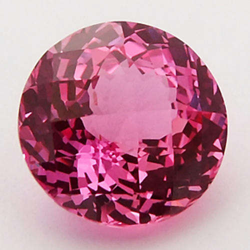 STUNNING ULTRA BRILLIANT ROUND  PINK BRAZILIAN TOPAZ!  10.530CTS