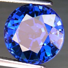 GORGEOUS AAA+ TOP ADAMANTINE  KASHMIR BLUE ROUND BRILLIANT CEYLON SAPPHIRES! 5.540CTS