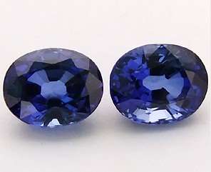 MATCHING PAIR AAA+ TOP ADAMANTINE  KASHMIR BLUE CEYLON SAPPHIRES! 6.200CTS