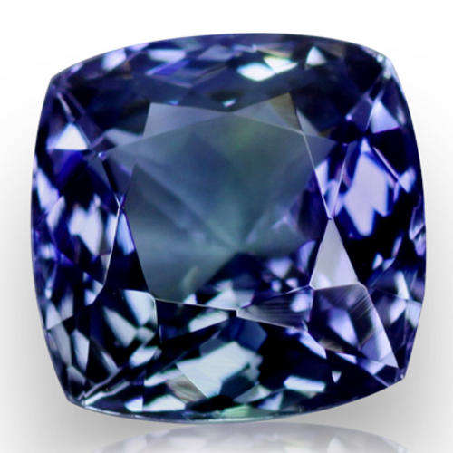 SPARKLING  AA+ TOP VIOLET BLUE  CUSHION CUT TANZANITE! 1.930CTS