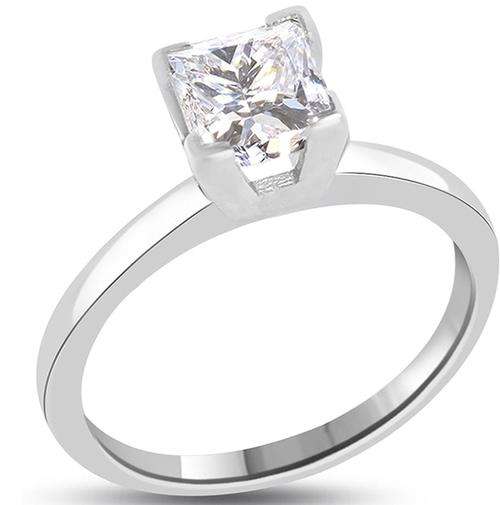 EXQUISITE 14K SOLID WHITE GOLD SPARKLING DIAMOND SOLITAIRE RING! 1.210CTS VAL: R92213.00