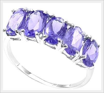 STUNNING!!! 10K SOLID WHITE GOLD TANZANTE ETERNITY RING! 2.010CTS VALUE : R14'11212.00