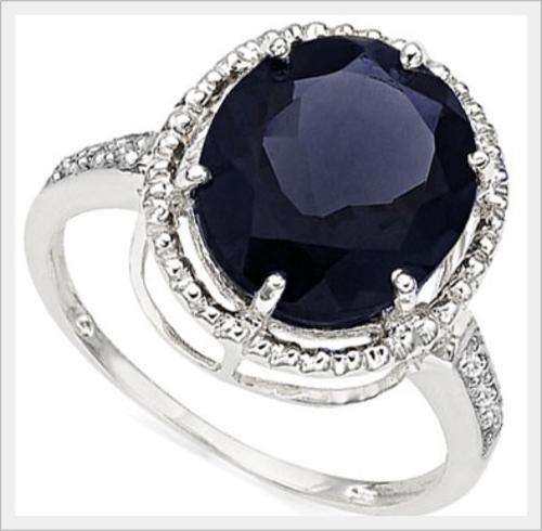 MASSIVE 10K SOLID WHITE GOLD SAPPHIRE AND DIAMOND RING! 5.480CTS VALUE : R17'641.00