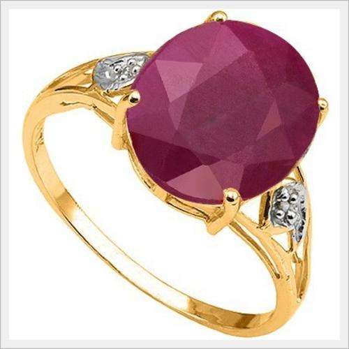 *I.S.* STUNNING 10K SOLID YELLOW GOLD RUBY AND DIAMOND RING! 4.750CTS VALUE : R12'112.00