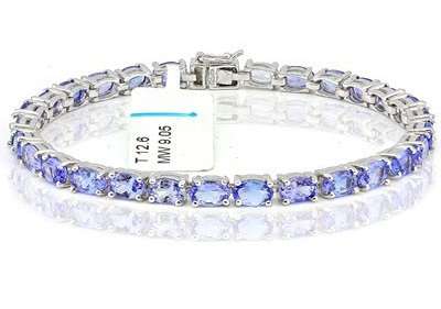 *In Stock* TANZANITE BRACELET SET IN SOLID STERLING SILVER! 10.050CTS VALUE : R18'023.00