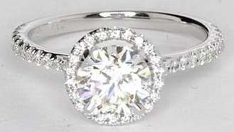 14k Solid Gold "Lady of the Fountain" Diamond Ring!  1.300CTS- J  / VS2-