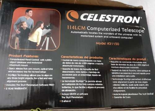 CELESTRON Computerised Telescope 114LCM - AS NEW!!