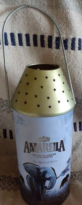 Amarula candle or bottle holder