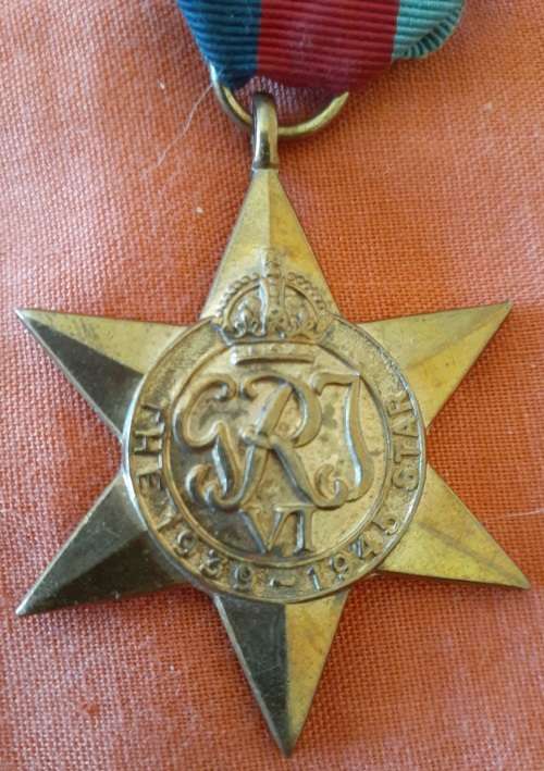 Full-size WW2 Star PJ VISSER
