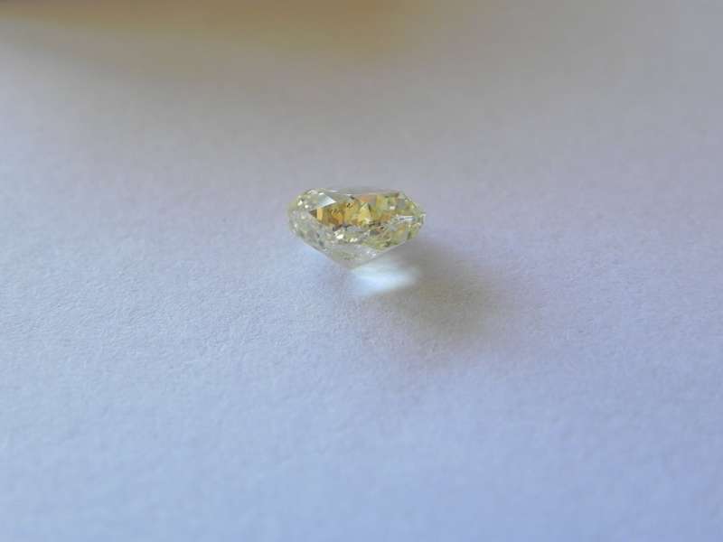 Certified 1.00 Carat J VS2 Cushion Enhanced Natural Diamond 5.75x5.63mm