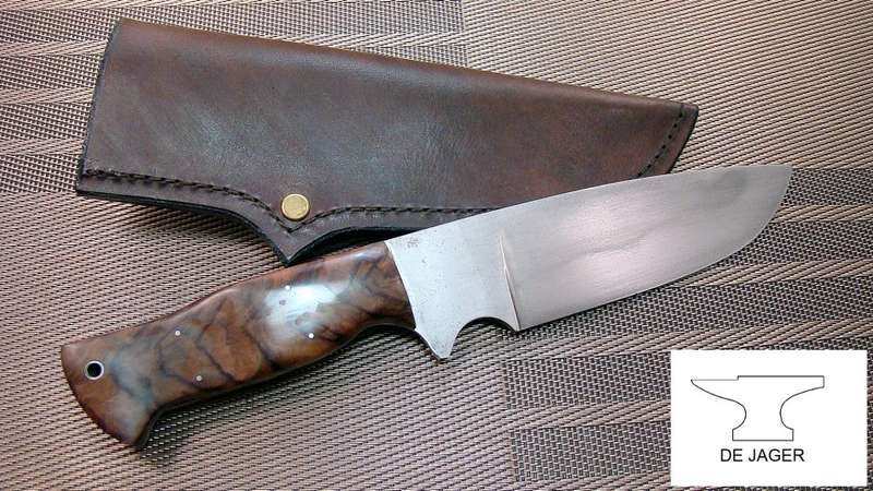 Handmade Knife , Plough Disc , Cocobolo handle