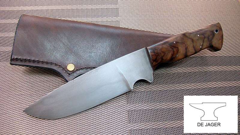 Handmade Knife , Plough Disc , Cocobolo handle