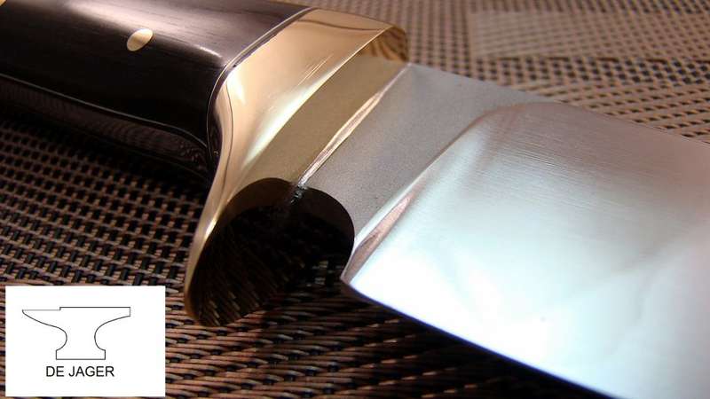Handmade Knife , O1 tool , Black Ivory Handle