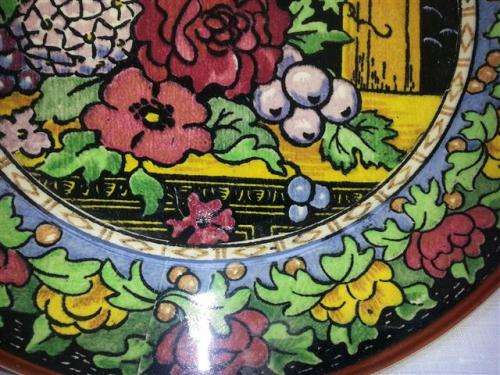 STUNNING, VINTAGE 1922-1927, ROYAL DOULTON, PLATE, A CLASSIC ART DECO DESIGN."GARDEN AND URN"