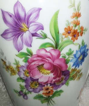 1932 -  1944  STUNNING AND BEAUTIFULLY HAND PAINTED SCHUMANN DRESDEN COFFEE POT, 1932-1944