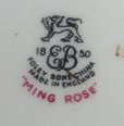 VINTAGE FOLEY FINE BONE CHINA LARGE CAKE PLATE, IN THE MING ROSE DESIGN.