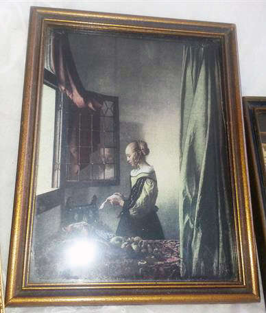 SELECTION OF 3  SMALL VINTAGE PRINTS OF OLD MASTERS, ALL FRAMED BEHIND GLASS, WOODEN FRAMES