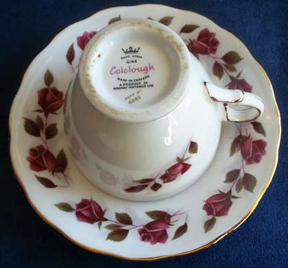 COLCLOUGH ROSE DUO TEA CUP AND SAUCER, IN EXCELLENT CONDITION