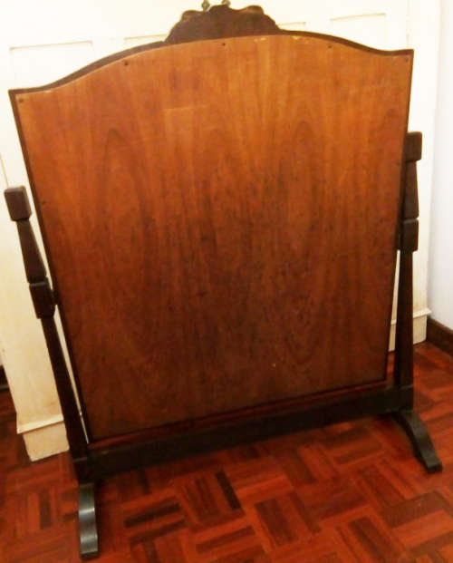 MY CHRISTMAS GIFT TO YOU !!!!!   LARGE CARVED WOODEN FIRESCREEN, FLORAL TAPESTRY