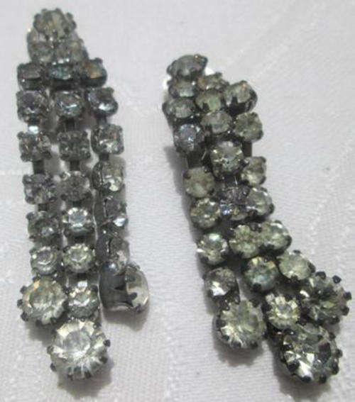 VINTAGE DIAMANTE DROP EARRINGS