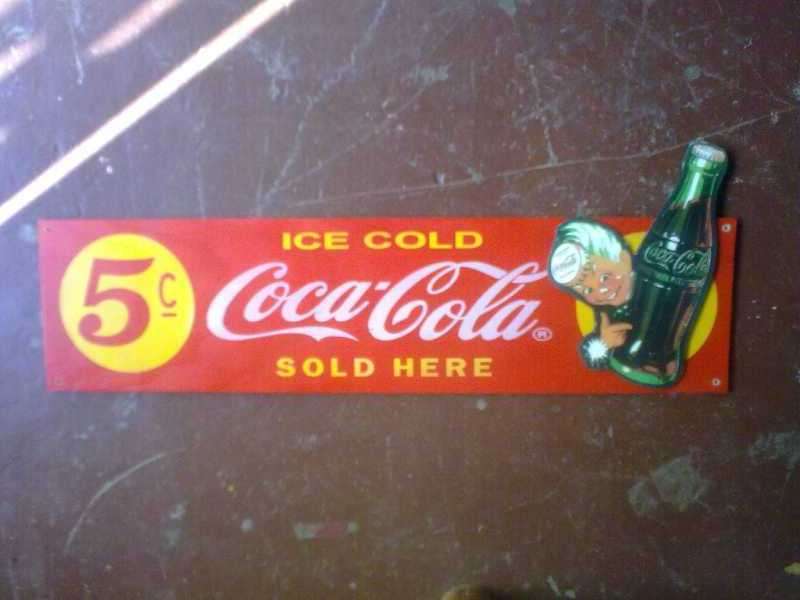 Wooden Coke Sign