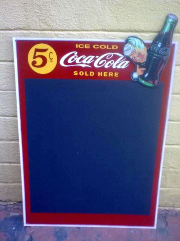 Coca Cola Chalk board