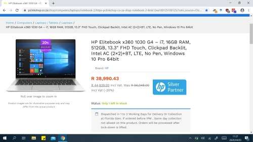 Demo 4K Touchscreen HP Elitebook X360 1030 G4 Quadcore 8th Gen i7 8565U 4.6GHZ,16GB RAM,512GB SSD
