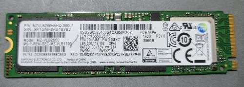 Samsung MZVLB256HAHQ-000L7 M.2 2280 256GB NVME/PCIE SSD