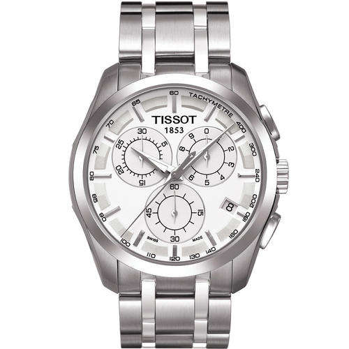 Tissot Mens Couturier Chronograph Watch with Original Box